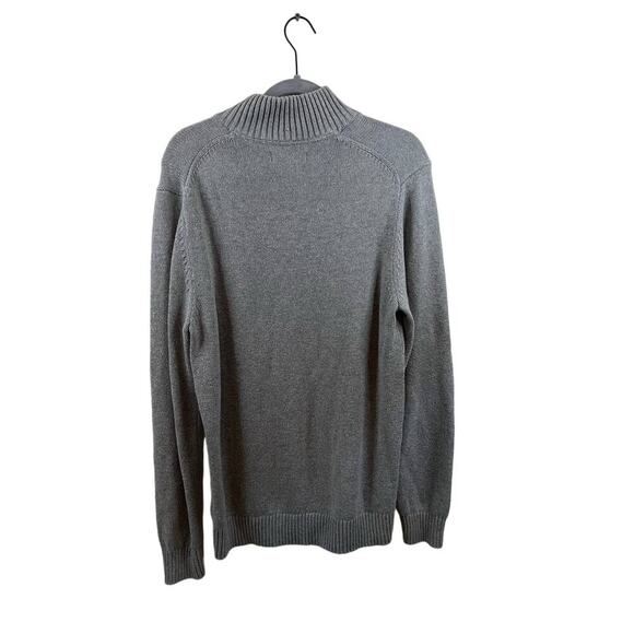 Good Threads Grey Men's Pullover 1/2 Zip Sweater Size Medium - Picture 4 of 4